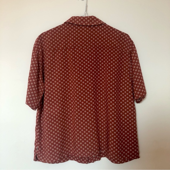 Vans | Red and White Floral Button Up Shirt - Picture 2 of 5